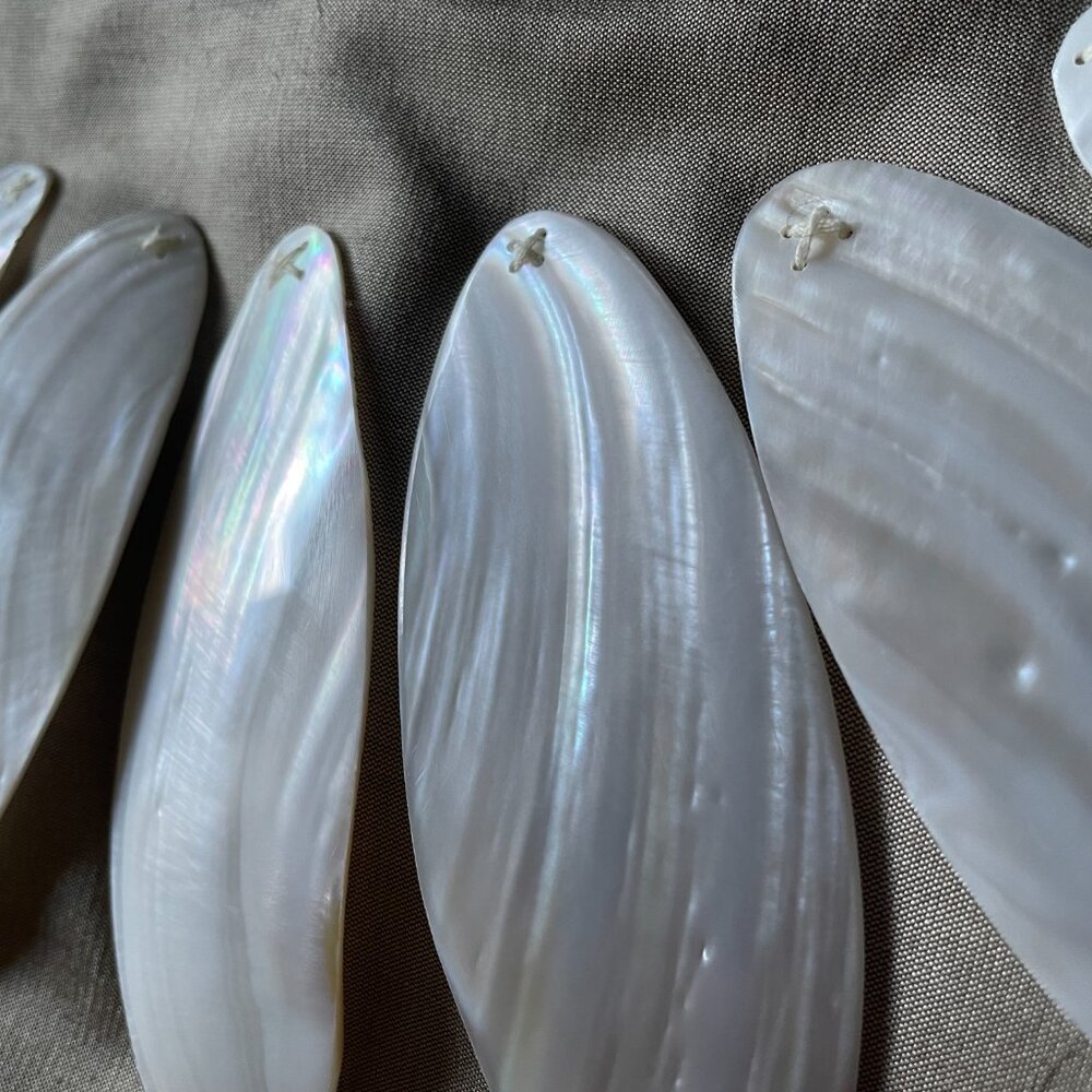 Unique Elegant Vintage Silk Seashell Clutch Bag Luxury Travel OS - Picture 7 of 7